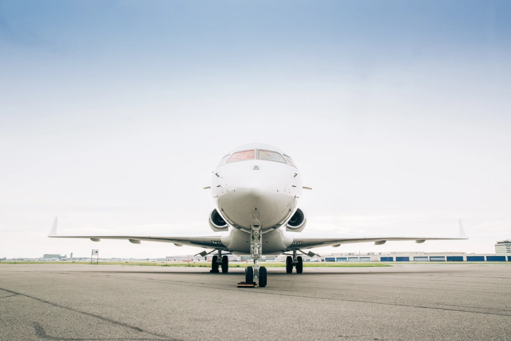 private jet on tarmac - private jets for sale